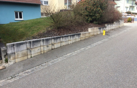 Traitement sur muret