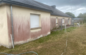 Nettoyage de façade et traitement hydrofuge chantier réalisé, Saint-Brieuc